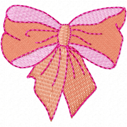 Ribbions And Bows Embroidery Design 1